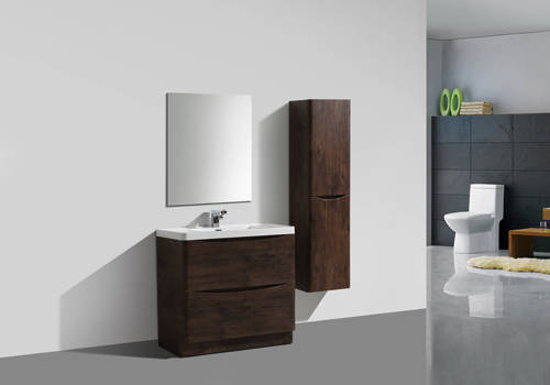 Example image of Italia Furniture Bali Bathroom Furniture Pack 02 (Chestnut).