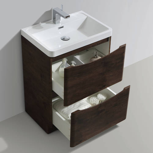Example image of Italia Furniture Bali Bathroom Furniture Pack 10 (Chestnut).