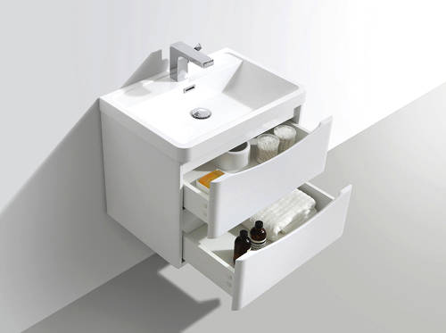 Example image of Italia Furniture Bali Bathroom Furniture Pack 07 (Gloss White).