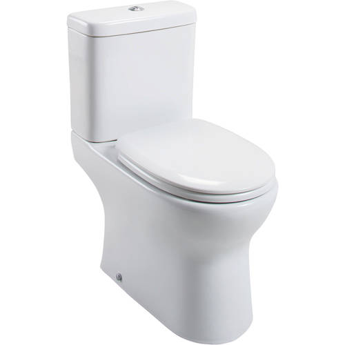 Larger image of Oxford Unison Breeze Rimless Toilet Pan With Cistern & Soft Close Seat.