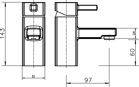 Technical image of Hydra Chester Basin Mixer & Bath Filler Tap Set (Chrome).