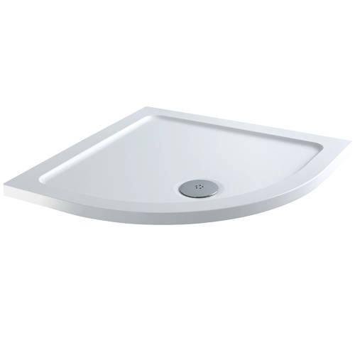 Example image of Oxford En Suite Bathroom Pack With 800mm Quadrant Enclosure & Tray (4mm).