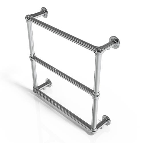 Example image of Oxford Traditional Wall Mounted Towel Radiator 658x658mm (Chrome).