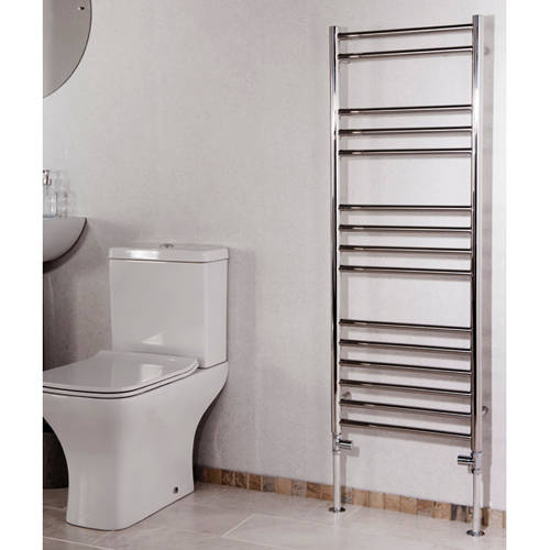 Larger image of Oxford Luxe Towel Radiator 1200x450mm (Stainless Steel).
