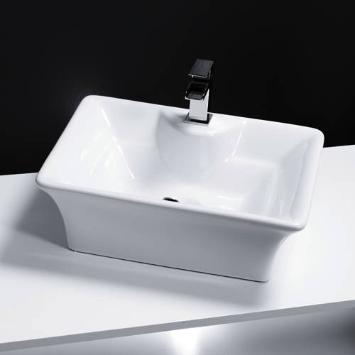 Larger image of Oxford Counter Top Basin 490x385mm (1 Tap Hole).