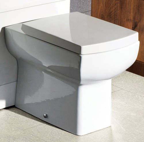 Larger image of Oxford Daisy Lou Back To Wall Toilet Pan & Soft Close Seat.