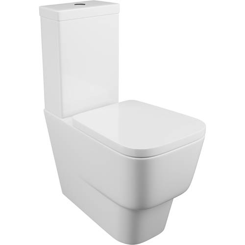 Example image of Oxford Dearne Close Coupled Toilet With Cistern & Wrapover Seat (WRAS).
