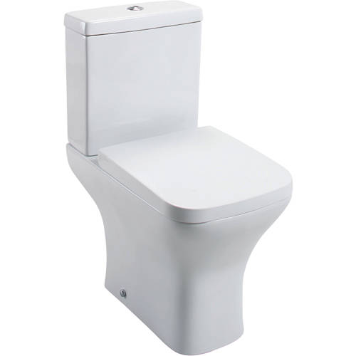 Larger image of Oxford Fair Close Coupled Toilet With Cistern & Wrapover Seat (WRAS).
