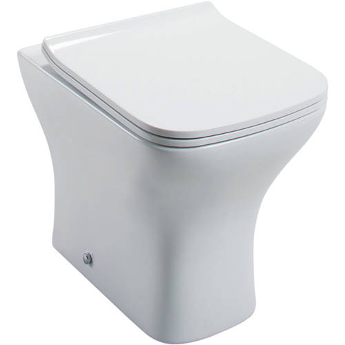Larger image of Oxford Fair Back To Wall Toilet Pan & Slimline Seat.