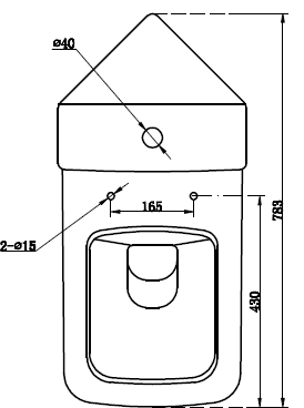 Technical image of Oxford Fair Bathroom Suite With Corner Toilet, Seat, Basin & Pedestal.