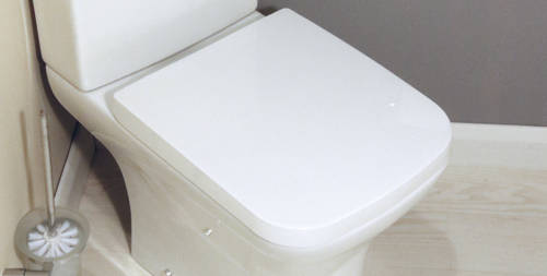 Example image of Oxford Fair PP Wrapover, Top Fixing Toilet Seat (White).