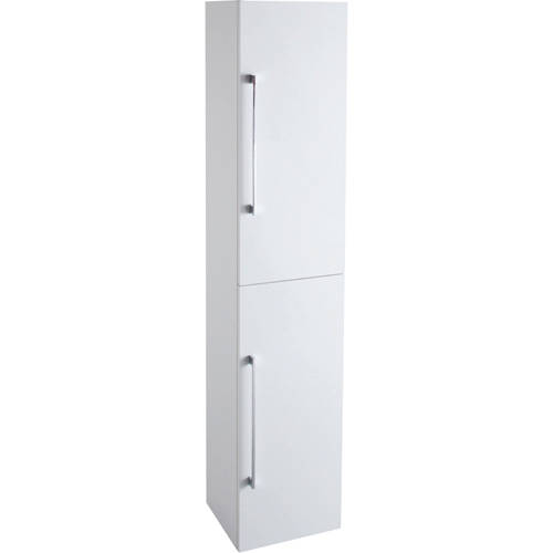 Larger image of Italia Furniture Wall Mounted Bathroom Storage Unit (Gloss White).