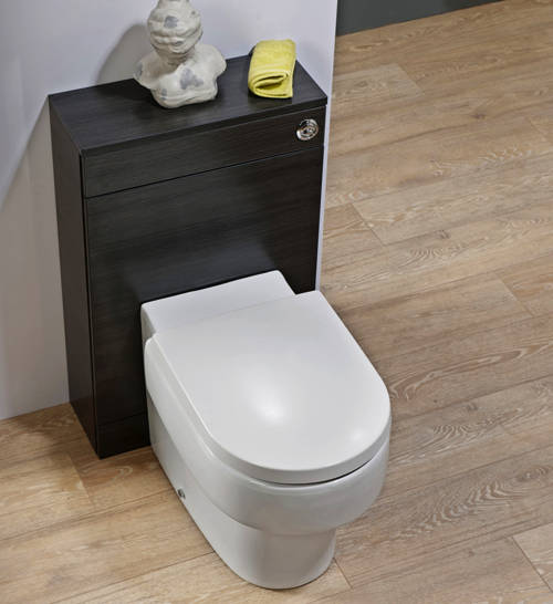 Example image of Italia Furniture WC Unit 500mm (Black).