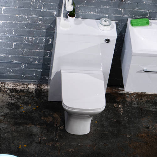 Example image of Italia Furniture WC Unit 500mm (Gloss White).