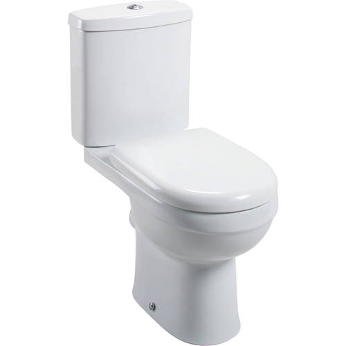 Larger image of Oxford Ivo Close Coupled Toilet With Cistern & Soft Close Seat (WRAS).
