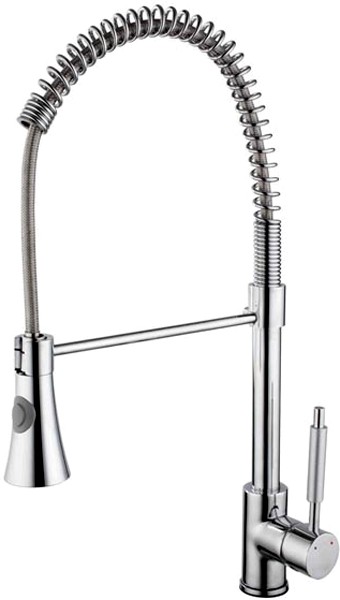 Larger image of Hydra Sophie Kitchen Tap With Pull Out Spray Rinser (Chrome).