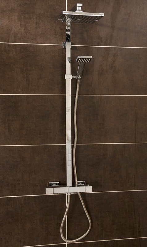 Larger image of Hydra Norton Thermostatic Bar Shower Valve & Rigid Riser Set.
