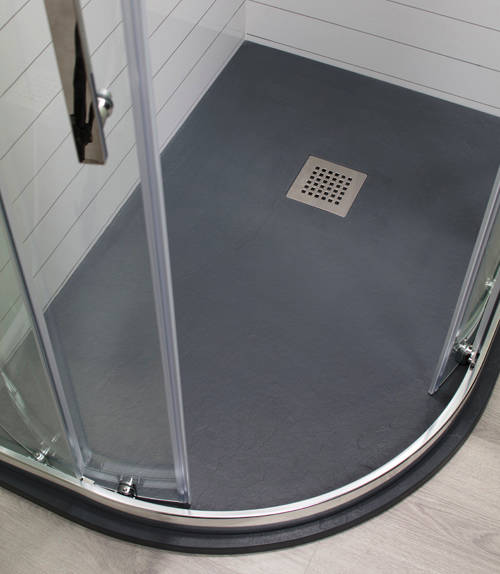 Example image of Oxford 1200x800mm Offset Quadrant Shower Enclosure & Slate Tray (LH).