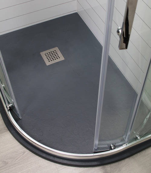 Example image of Oxford 1200x800mm Offset Quadrant Shower Enclosure & Slate Tray (RH).