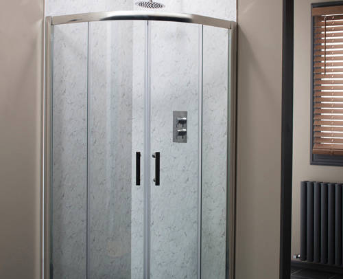 Example image of Oxford En Suite Bathroom Pack With 800mm Shower Enclosure & 6mm Glass.