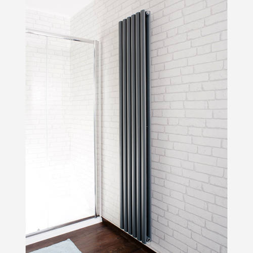Larger image of Oxford Celsius Double Panel Vertical Radiator 1800x354mm (Anthracite).