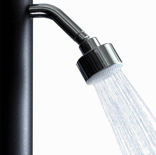 Example image of Hydra Outdoor Shower Pole With Non Concussive Valve, Fixed Head & Tap.