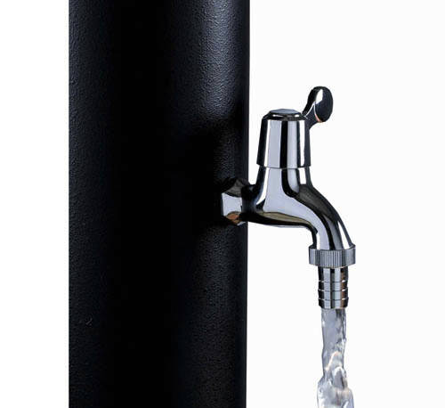 Example image of Hydra Outdoor Shower Pole With Non Concussive Valve, Fixed Head & Tap.