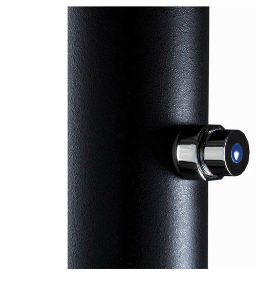 Example image of Hydra Outdoor Shower Pole With Non Concussive Valve, Fixed Head & Tap.