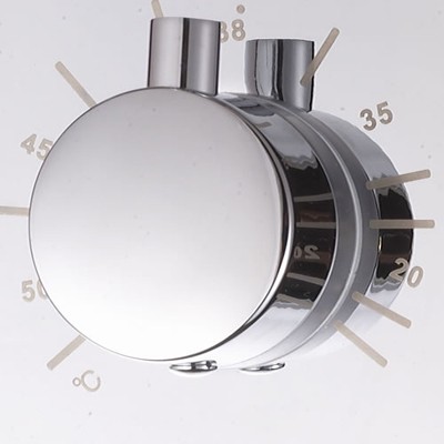 Example image of Hydra Showers Twin Concealed Thermostatic Shower Valve (Chrome).