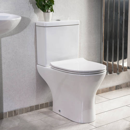 Example image of Oxford Spek Close Coupled Toilet With Cistern & Slimline Seat (WRAS).