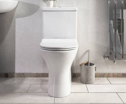 Example image of Oxford Spek Close Coupled Toilet With Cistern & Slimline Seat (WRAS).
