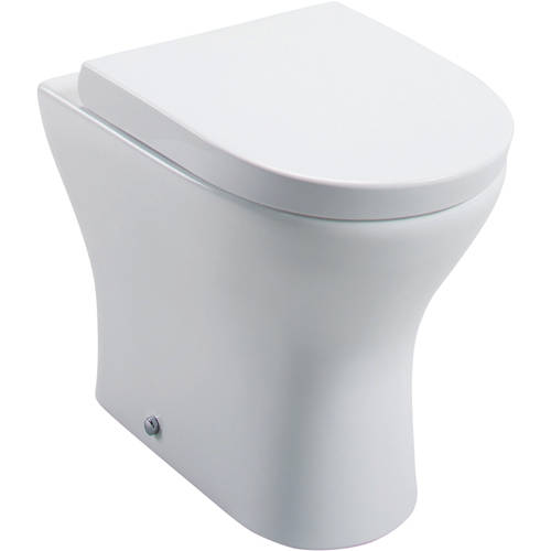 Larger image of Oxford Spek Back To Wall Toilet Pan & Wrapover Seat.