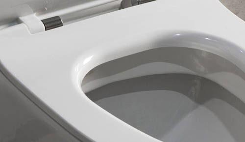 Example image of Oxford Spek Back To Wall Toilet Pan & Wrapover Seat.