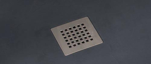 Example image of Slate Trays Offset Quad Shower Tray With Waste 1200x900 (Anthracite, LH).