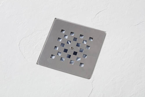 Example image of Slate Trays Quadrant Shower Tray With Waste 800x800mm (White).
