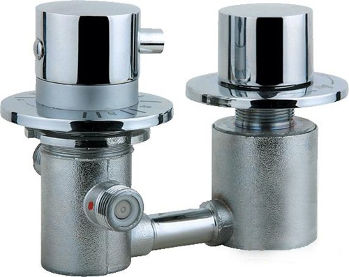 Example image of Hydra Thermostatic Shower Valve With Fixed Shower Head.  200mm.