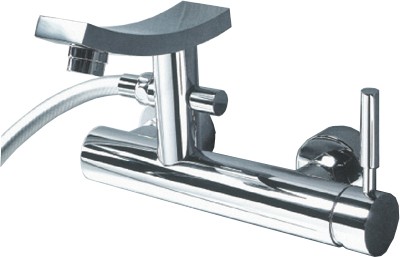 Larger image of Hydra Wall Mounted Bath Shower Mixer (Chrome).