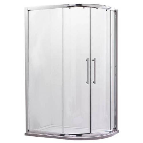 Example image of Oxford 1200x900mm Offset Quadrant Shower Enclosure & Tray (8mm, RH).