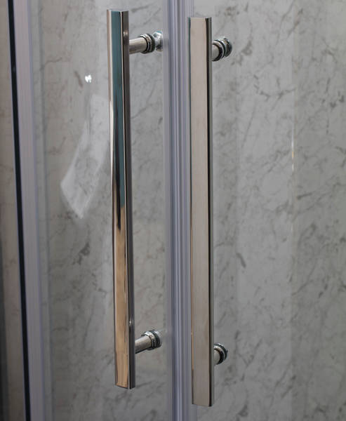 Example image of Oxford 900mm Quadrant Shower Enclosure With 8mm Thick Glass (Chrome).