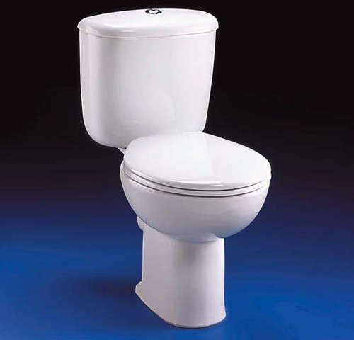 Example image of Ideal Standard Studio Close Coupled Toilet, Push Cistern, Fittings & Seat.