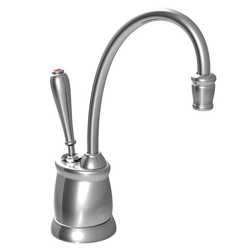 Larger image of InSinkErator Hot Water Tuscan Steaming Hot Water Kitchen Tap (Brushed Steel).