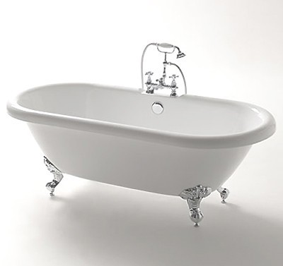 Larger image of Hydra Windsor Double Ended Roll Top Bathroom Suite. 1700x750mm.