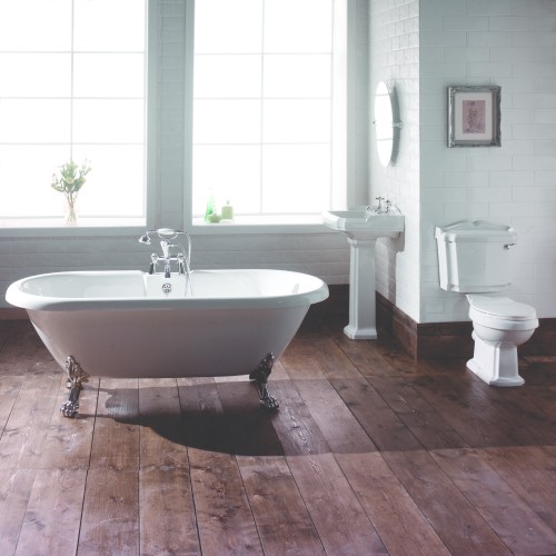 Example image of Hydra Windsor Double Ended Roll Top Bathroom Suite. 1700x750mm.