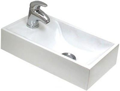 Larger image of Jax Basins Fiord Counter Top Basin. 410x220mm.