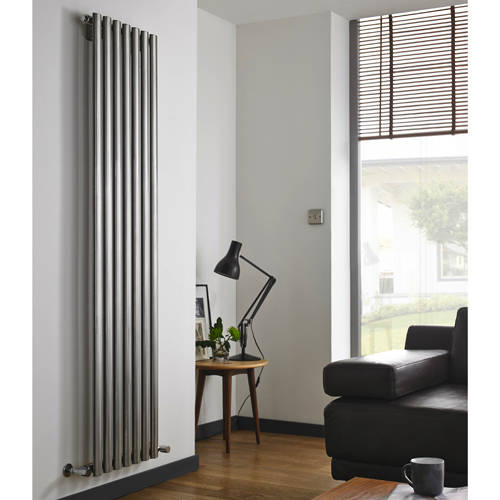 Larger image of Kartell K-RAD Aspen Radiator 450W x 1800H mm (Single, Stainless Steel).