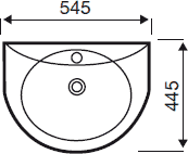 Technical image of Hydra G2 Suite With Tall Toilet Pan. Cistern, Seat, Basin & Semi Pedestal.