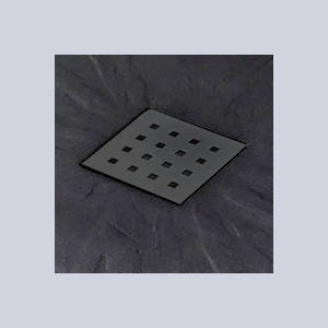 Example image of Slate Trays Rectangular Shower Tray & Graphite Waste 1200x800 (Black).