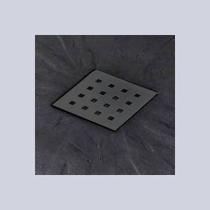 Example image of Slate Trays Rectangular Shower Tray & Graphite Waste 1200x900 (Black).