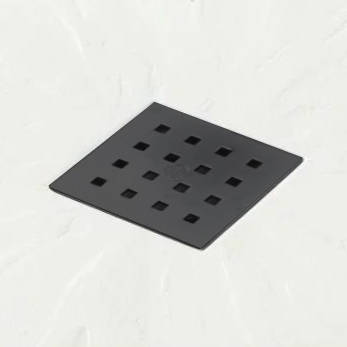 Example image of Slate Trays Square Shower Tray & Graphite Waste 900x900 (White).