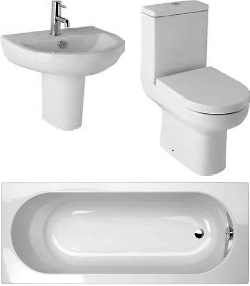 Larger image of Hydra Revive Deluxe  Suite With 1700x700mm Single Ended Acrylic Bath.